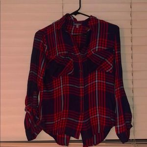 Red and blue flannel